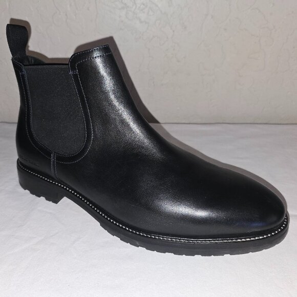Cole Haan Berkshire Black Leather Lug Chelsea Boot Style C37581 Men's Size: 11.5 - Picture 1 of 9